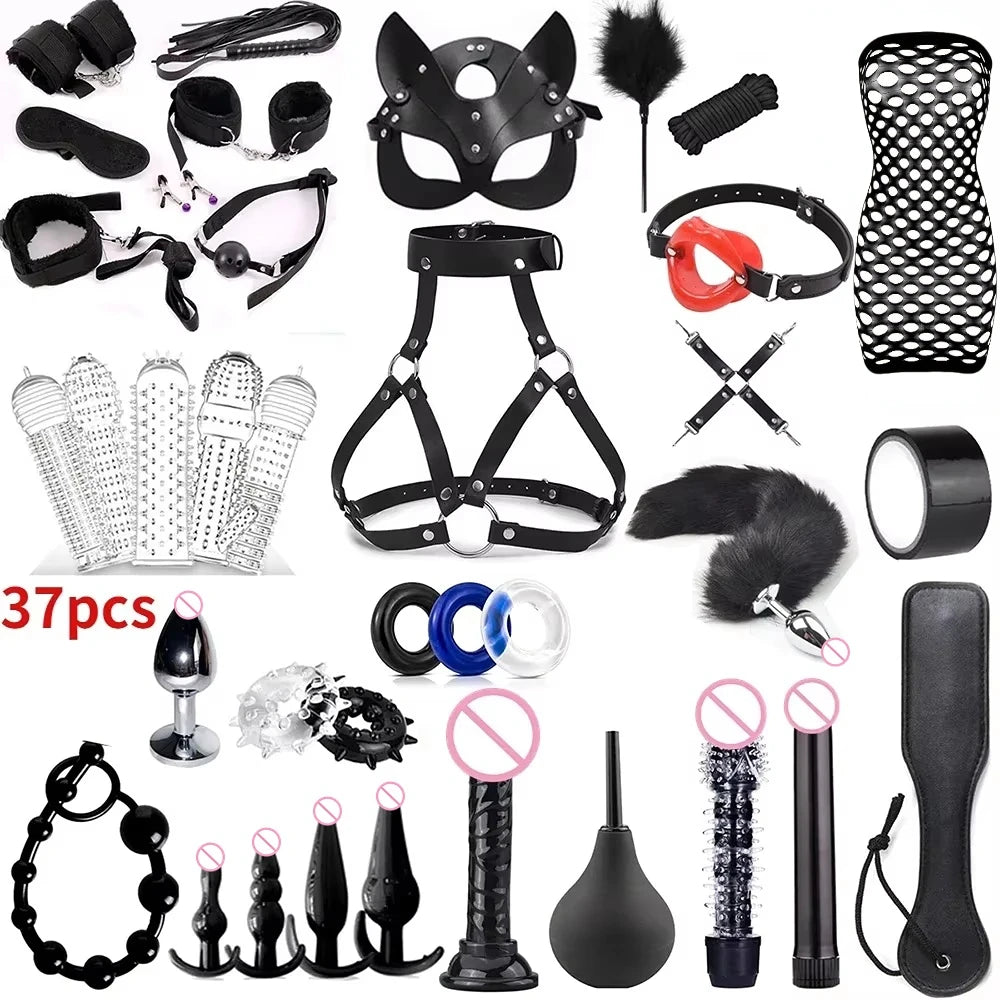 Sexy 11-Piece Adult Bondage Accessories