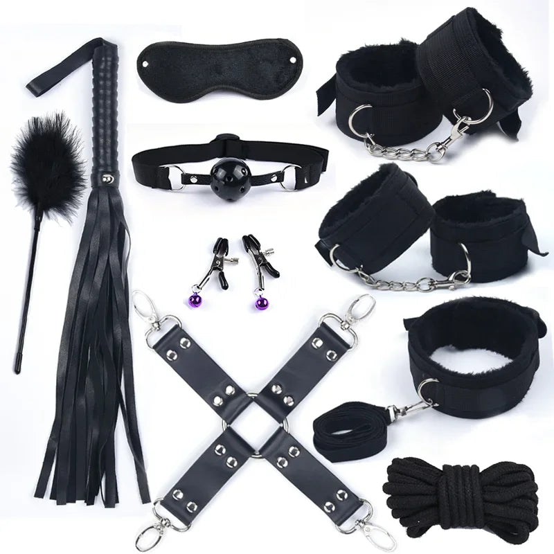 Sexy 11-Piece Adult Bondage Accessories