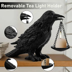Gothic Raven Tealight Candle Holder