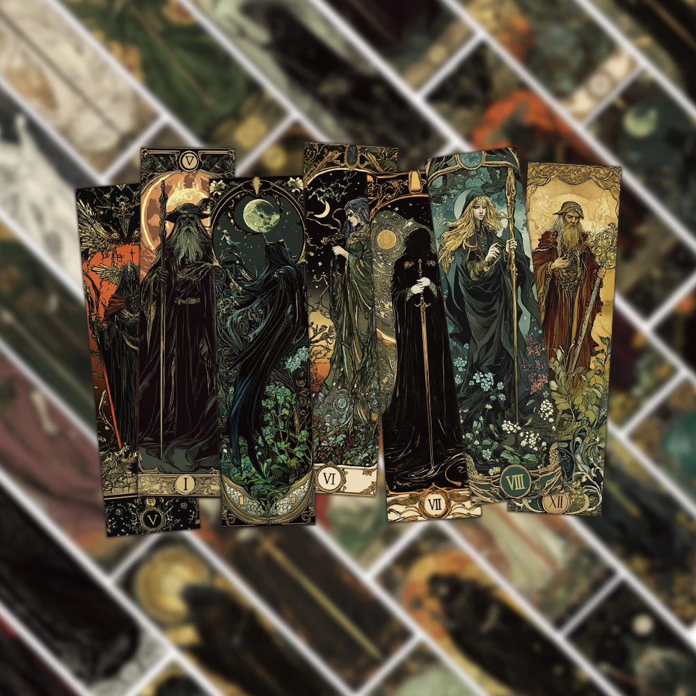 Gothic style Dark Wizard Bookmarks