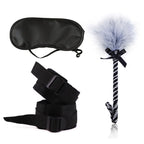 Adult  Leather Three Piece Bondage Set