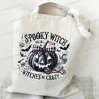 Canvas Witch Gothic Shoulder Bag
