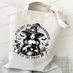 Canvas Witch Gothic Shoulder Bag