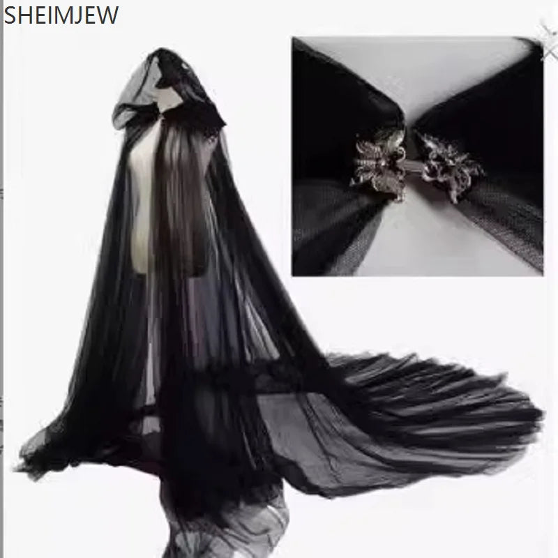 Medieval Gothic Vampire Hooded Cape