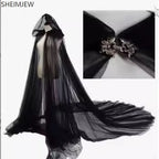 Medieval Gothic Vampire Hooded Cape