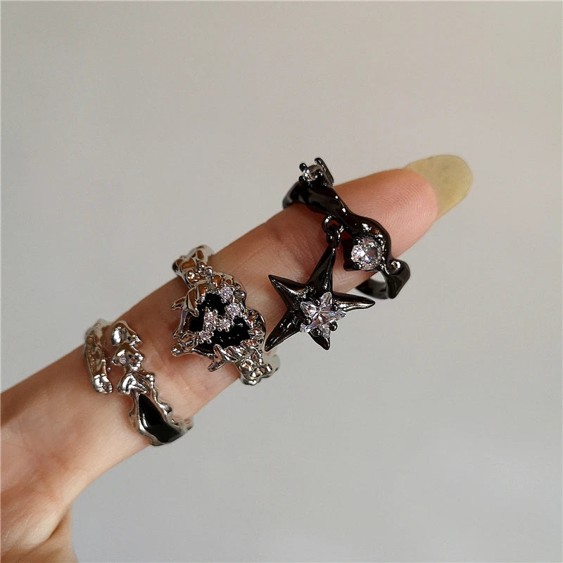 Gothic Black and Silver Jewelry