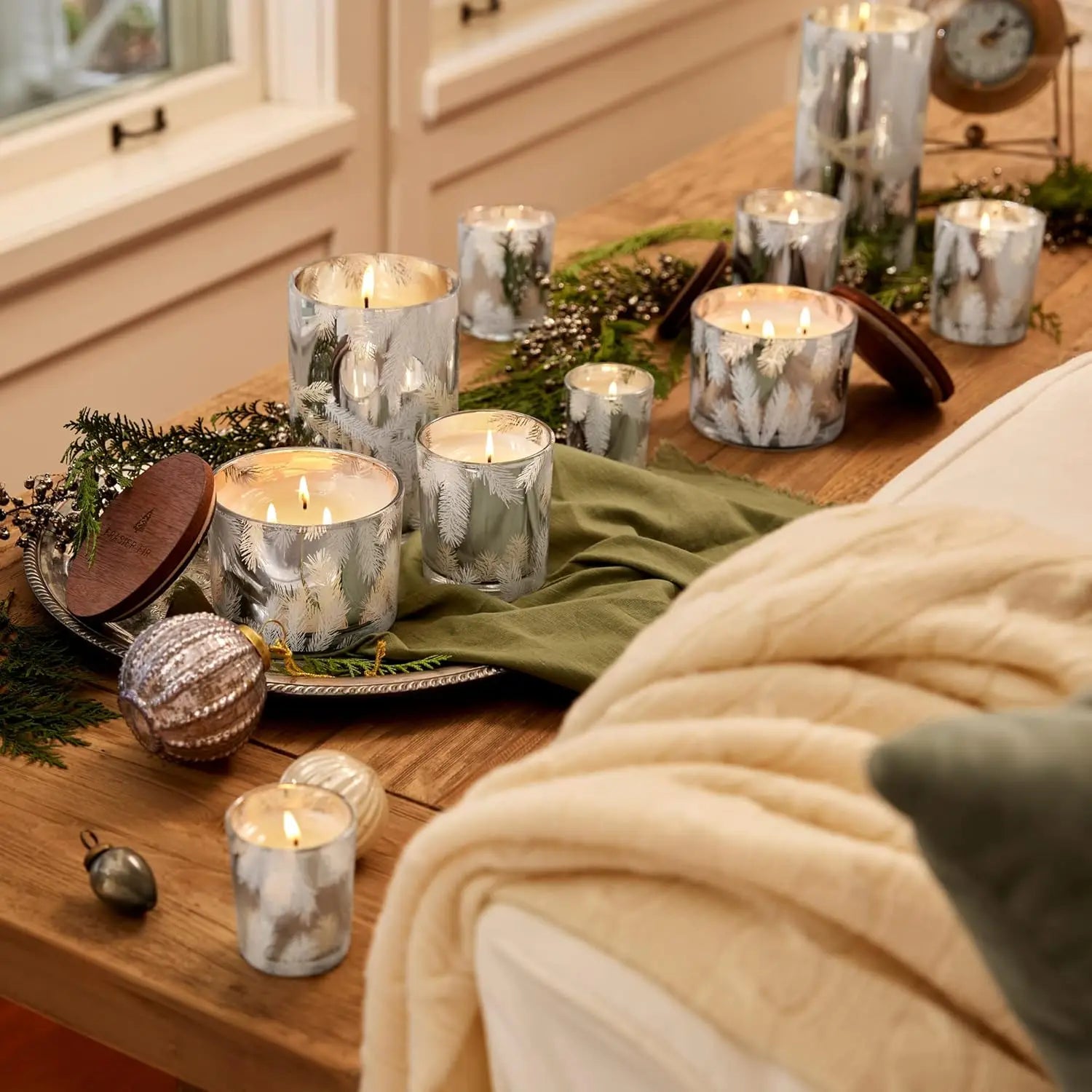 3 Wick Candles - Silver Pine Scent