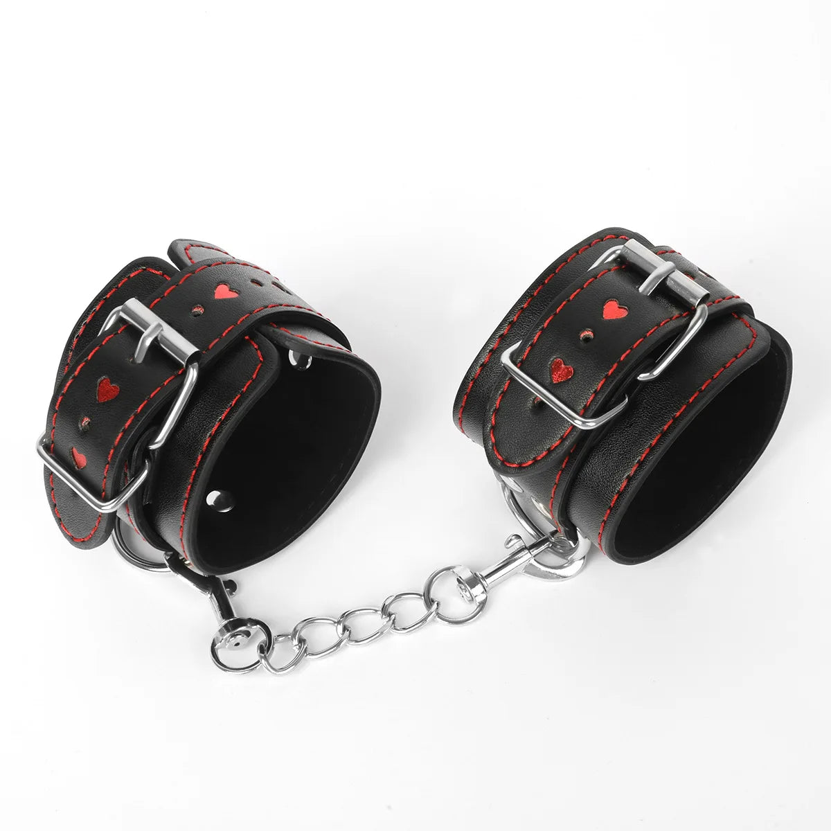 3pcs/Set High Quality Heart Leather Bondage Kit
