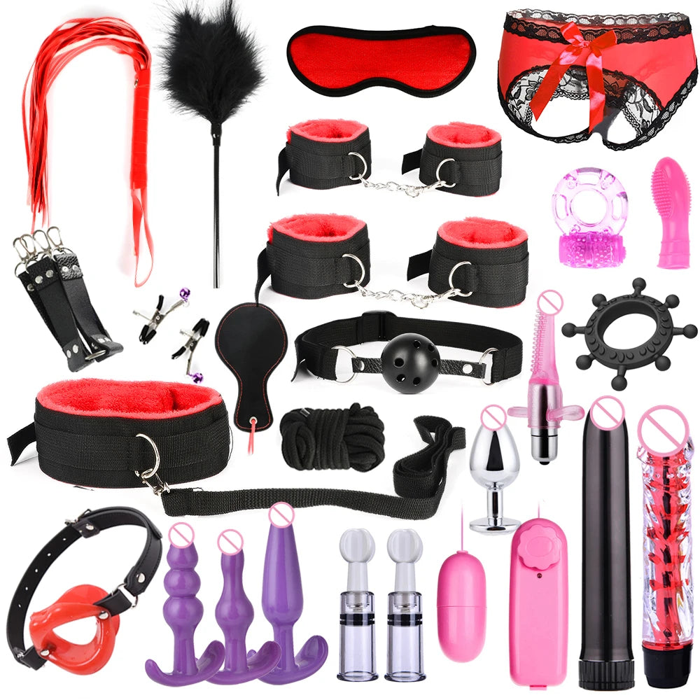 Sexy 11-Piece Adult Bondage Accessories