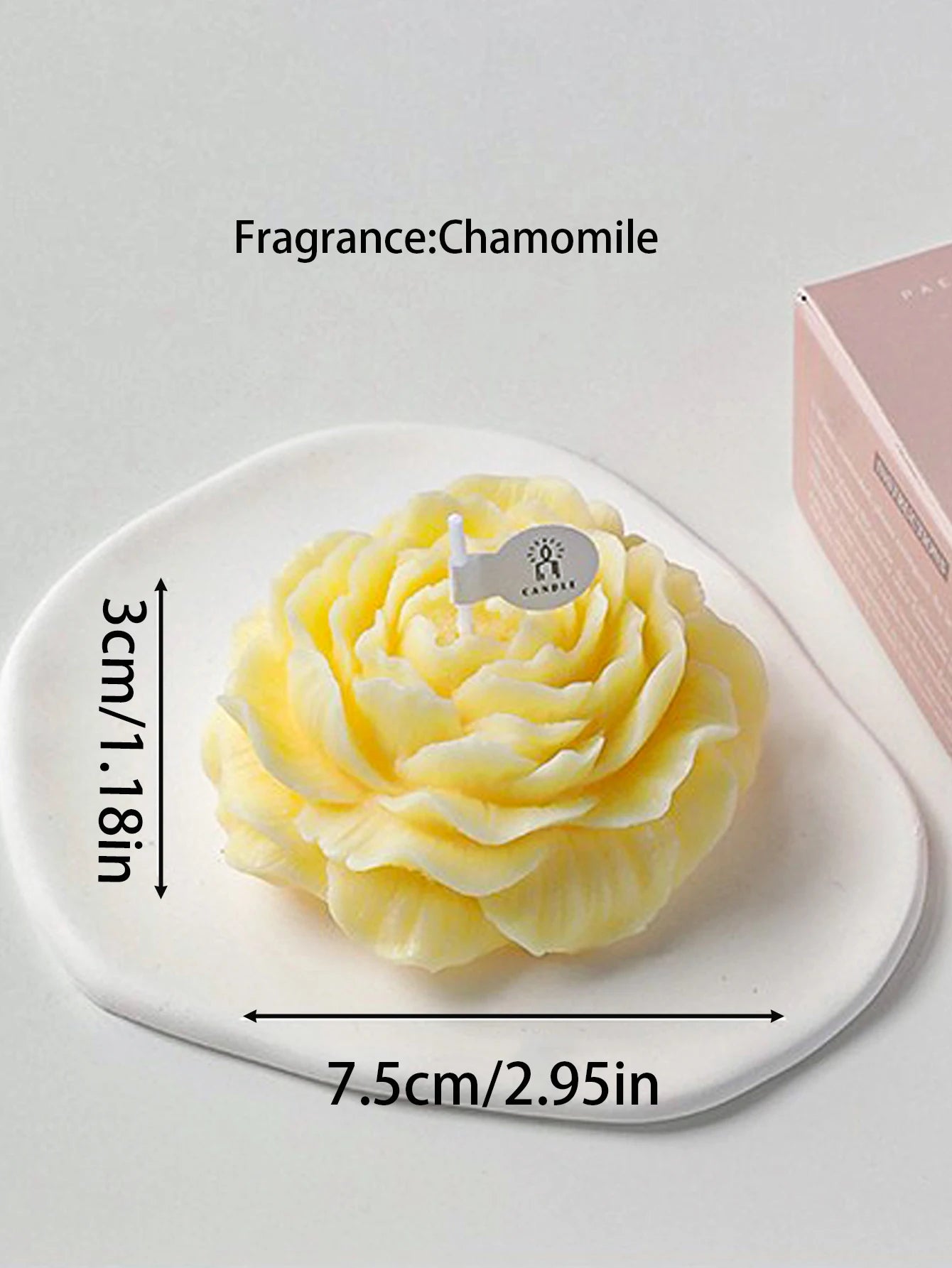 3D Peony Aromatic Candles