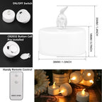 6/12/24pcs Flameless LED Candles
