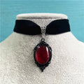 Gothic Vampire Cameo Pendant Choker