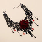 Vintage Flower Pendant Choker