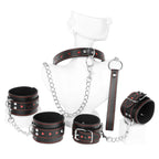 3pcs/Set High Quality Heart Leather Bondage Kit