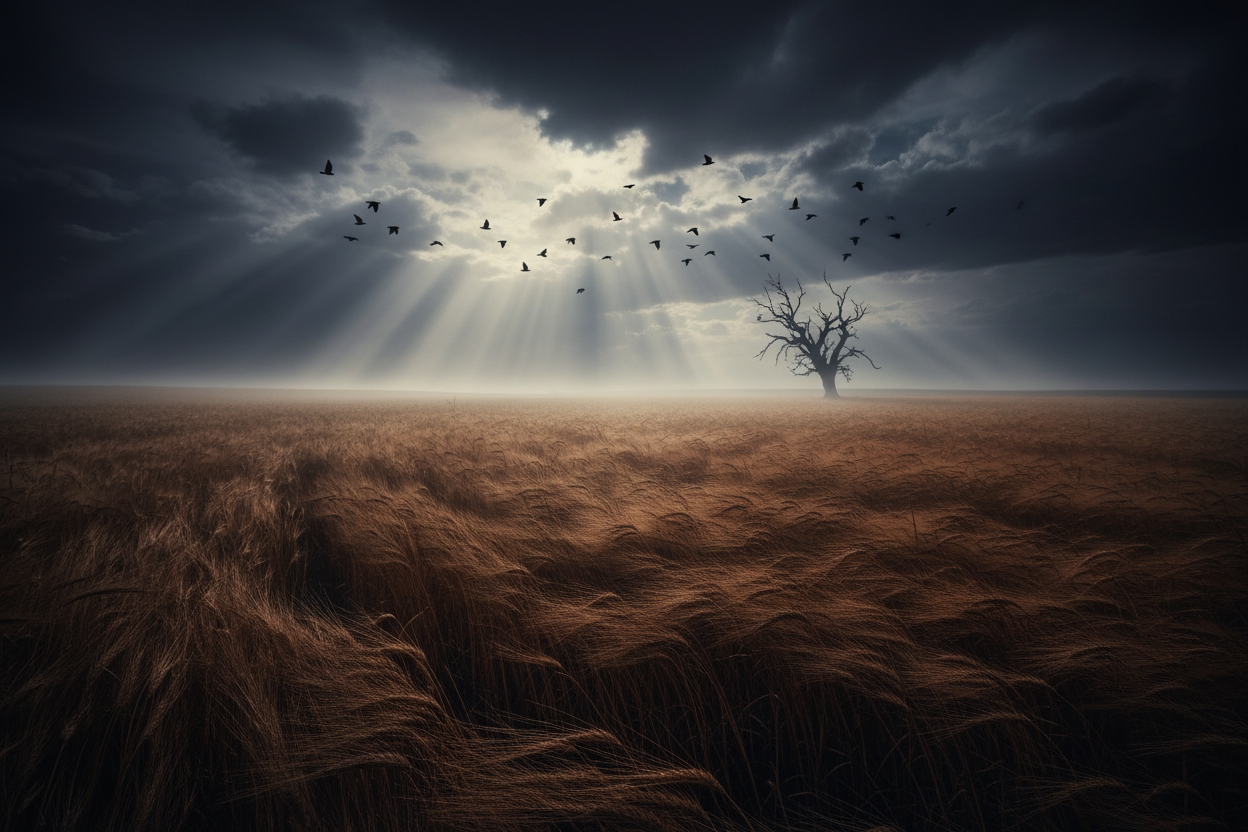 Dark Gothic Wheat Field